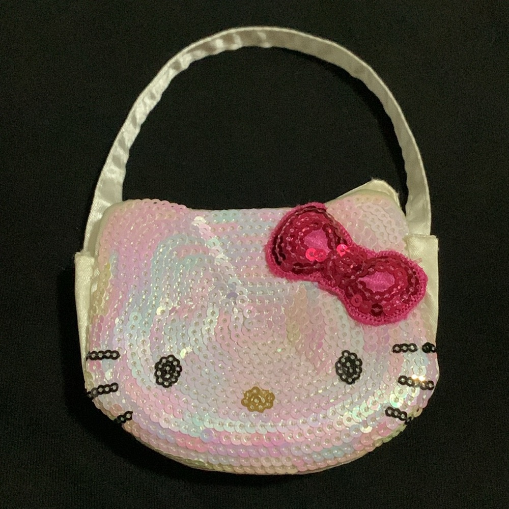 Hello Kitty Build a Bear Sequin Mini Bag Coin Purse